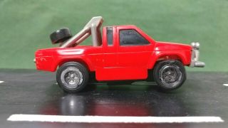 Off - Road Lighted Red Pickup Truck 1:43 Scale Slot Car 3