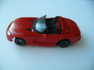 Tyco Red Convertible Viper Slot Car Also Runs On Afx/lifelike Track - Clean/fast