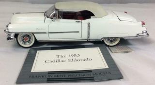 Franklin Precision Models 1953 Cadillac Eldorado 1:24 Die - Cast Car W/ Tag