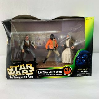 Star Wars Cantina Showdown Dr Evazan Ponda Baba Obi - Wan Kenobi Figs Kenner 1997