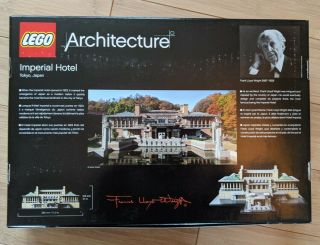 LEGO Architecture 21017 WEAR ON BOX The Imperial Hotel Frank Lloyd Wright 2