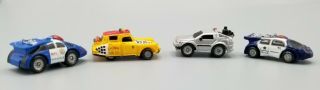 Back To The Future Ii Vintage Funrise Micro Machines Police Cars Delorean Taxi
