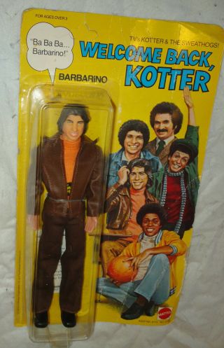 Vintage 1976 Welcome Back Kotter Barbarino /john Travolta Doll Figure Mattel Vtg