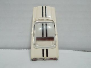 Vtg Orig Aurora White Tjet Mustang Fastback Body Parts Grille And Bumpers