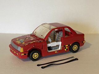 Incredible Crash Dummies By Tyco: Red Crash Car 1 - Complete