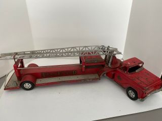 Tonka Toys 5 Ariel Ladder Fire Truck From Mid - 1950.  For Parts/restore.