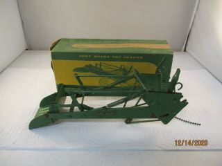Vintage Ertl John Deere Toy Tractor Loader Attachment Scoop Shovel