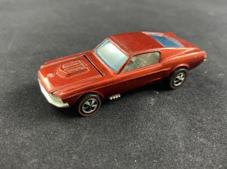 1968 Hot Wheels Redline Custom Mustang Red Hong Kong