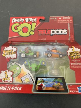 Angry Birds Go Telepods Multi - Pack Exclusive Orange Kart Set