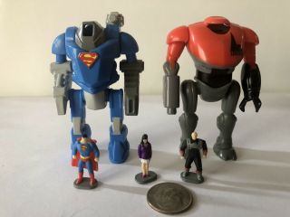Superman Tas Microverse Kryptonian Battlesuit Vs Lexoskel - 5000