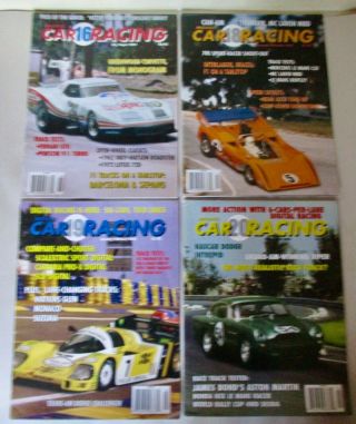 4 Model Car Racing Magazines 16 18 19 20 Slot Cars James Bond Aston Martin Ho