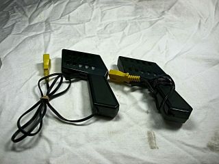 Tyco Mattel Black Trigger Hand Held Controllers Pr W/terminal Plugs