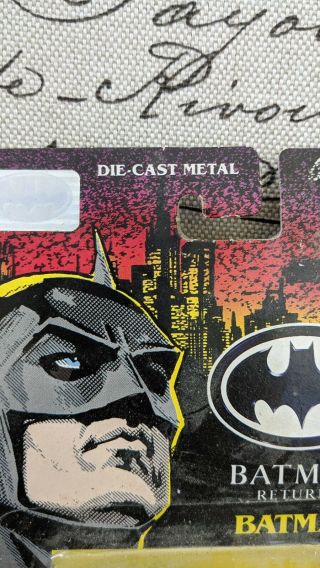 VTG 90 ' s Ertle Batman Returns Figure Die Cast Metal Batman DC Comics Collectible 3