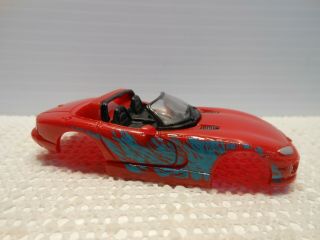Ho Tyco Wide Pan Red Dodge Viper Slot Car Body