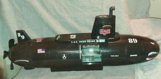 2003 Funrise Gi Joe Uss Tiger Shark Motorized Submarine With Missiles