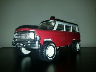 Vintage Tonka Fire Chief Jeep Grand Wagoneer Toy Truck Strong