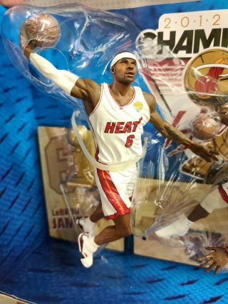 2012 McFarlane NBA Miami Heat Championship 3 Pack.  LeBron,  Wade,  Bosh. 3