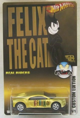 Hot Wheels Custom Bugatti Chiron - Felix The Cat Real Riders Limited Edition