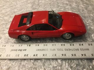 1988 Kyosho Ferrari 328 Gtb Red No Box Missing Mirror 1/18th Scale Diecast Car