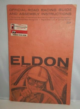 Vintage Eldon Official Road Racing Guide & Assembly Instructions - Slot Cars