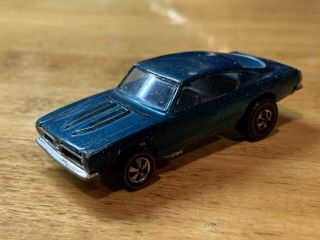 Hot Wheels Vintage Redline 1967 Custom Barracuda Blue Mattel Die - Cast Model Car