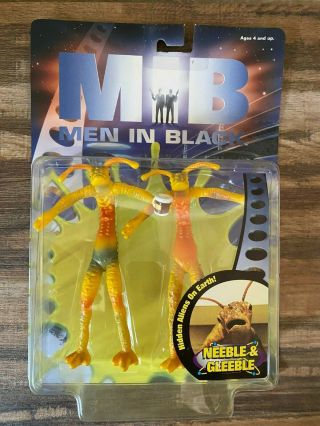 Mib Men In Black Neeble & Gleeble Alien Worms Action Figures 1997