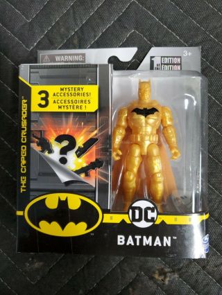 Spin Master Dc Batman The Caped Crusader Gold Suit
