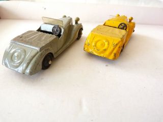 Two Dinky 38b Sunbeam Talbot tourers - one is the 1946 smooth hub version. 2