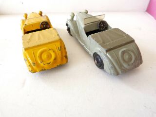 Two Dinky 38b Sunbeam Talbot tourers - one is the 1946 smooth hub version. 3