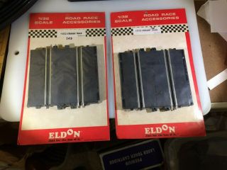 1/32 Vintage Eldon 1967 2 Two Packs 3722 Straight Track Nos