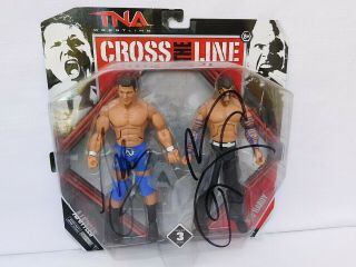 Wwe Tna Wrestling Cross The Line Aj Styles & Jeff Hardy Wrestling Figures Auto