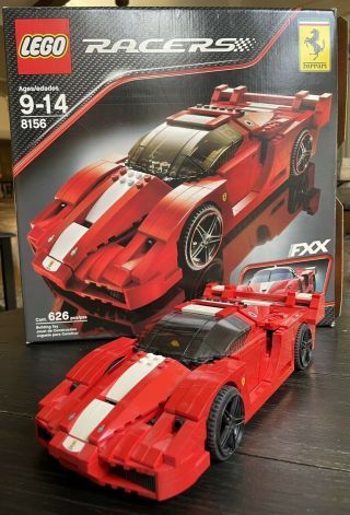Lego Racers Ferrari Fxx 1:17 626 Pc.  Set W/ Box,  Instructions 8156