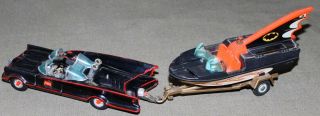 Corgi Toys Batmobile And Batboat