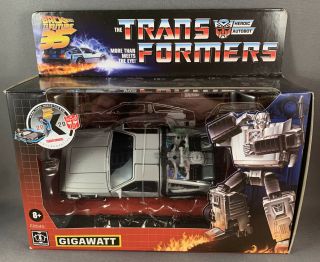 In Hand Transformers Back To The Future 35th Anniversary Gigawatt Delorean