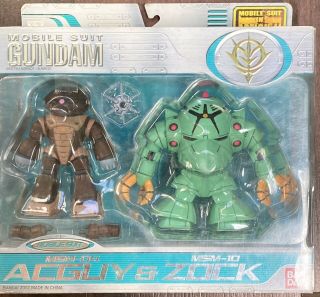 Bandai Mobile Suit Gundam Fighter Zock & Acguy Combo Pack Action Figure Msia Ms