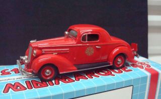 1937 Packard Coupe Fire Chief Minimarque 1/43 N Motor City Brk Western