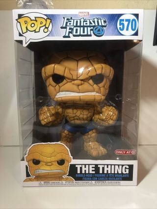 Funko Pop Marvel Fantastic Four The Thing 570 Target Exclusive 10 "