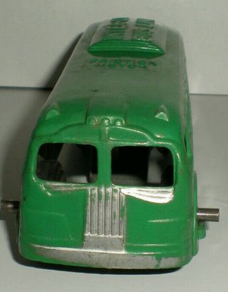 Marx Plastic Friction Inter - City Bus Lines Green Coach