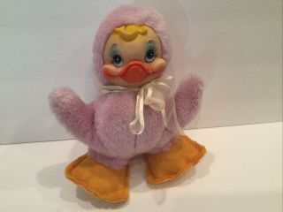 Vintage Rushton Duck - Stuffed Rubber Face - 1950.  S