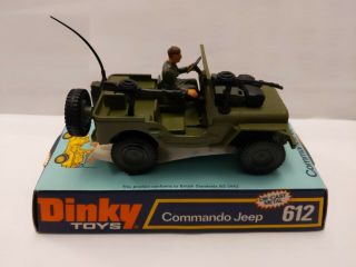 Dinky Commando Jeep 612 Model In Boxed 70 