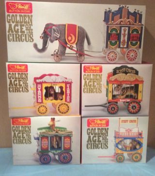 Complete Set Of Steiff Golden Age Of The Circus All With