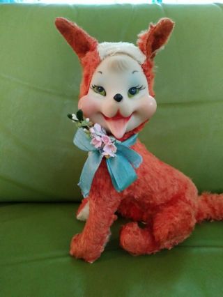 Vintage Rushton Rubber Face Fox Stuffed Animal Plush - 1950’s - 1960’s 2