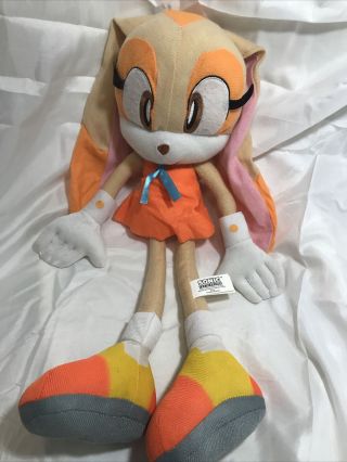 Read Sonic The Hedgehog Cream The Rabbit Plush Doll 18” Kellytoy Sega Bj45