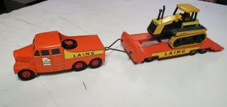 Vintage 1960’s Lesney Matchbox King Size No.  8 Scammell 6x6 Tractor & Trailer