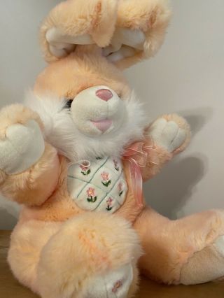 Dan Dee Hoppy Hopster 27” Plush Jumbo Easter Bunny Rabbit Pink Peach Toy (euc)
