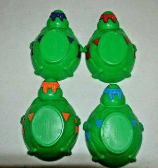 Set Of 4 1990 Mirage Studios Teenage Mutant Ninja Turtles Cereal Bowls (wear)