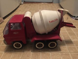 Vintage Red Tonka Cement Mixer Truck 14 " Long