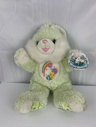 Dan Dee Hoppy Hopster W/ Tags Green Rainbow Belly Easter Bunny Rabbit Plush 20,  "