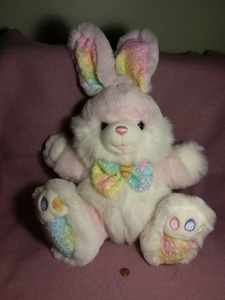 24 " Dandee Dan Dee Hoppy Hopster Bunny Rabbit Pink White W/ Egg Plush Stuffed