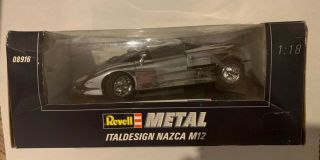 Revell 1/18 - 8812 Italdesign Nazca M12 - Polished Silver.  Boxed.  Very Rare.